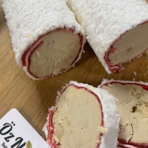 Turkish Delight mit Milch und Haselnuss creme ( Sütlü Fındık Kremalı Sarma Lokum )