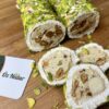 Turkish Delight mit Pistazien Mandeln und Haselnusscreme ( Bademli Antep Fıstıklı Kremalı Sarma Lokum )