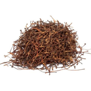 Getrocknete und geschnittene Kirschstiele