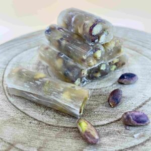 Ballı Fıstıklı Fitil Lokum ( Turkish Delight Finger Lokum mit Pistazien und Honig )