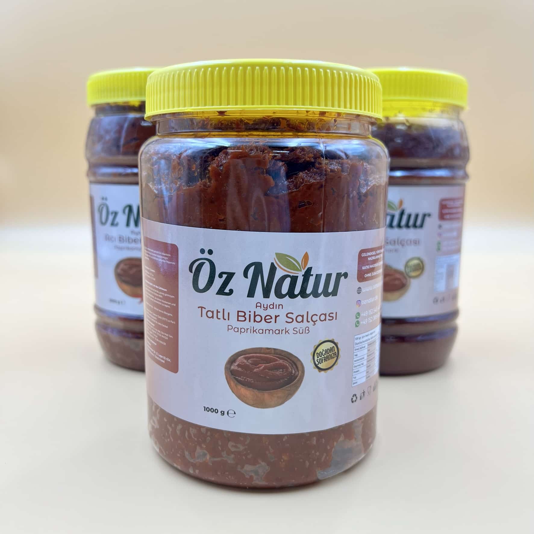 Aydın El Yapımı Acı Tatlı Biber Salçası ( Süs Paprikamark Aydın El Yapımı Acı Tatlı Biber Salçası ( Süs Paprikamark