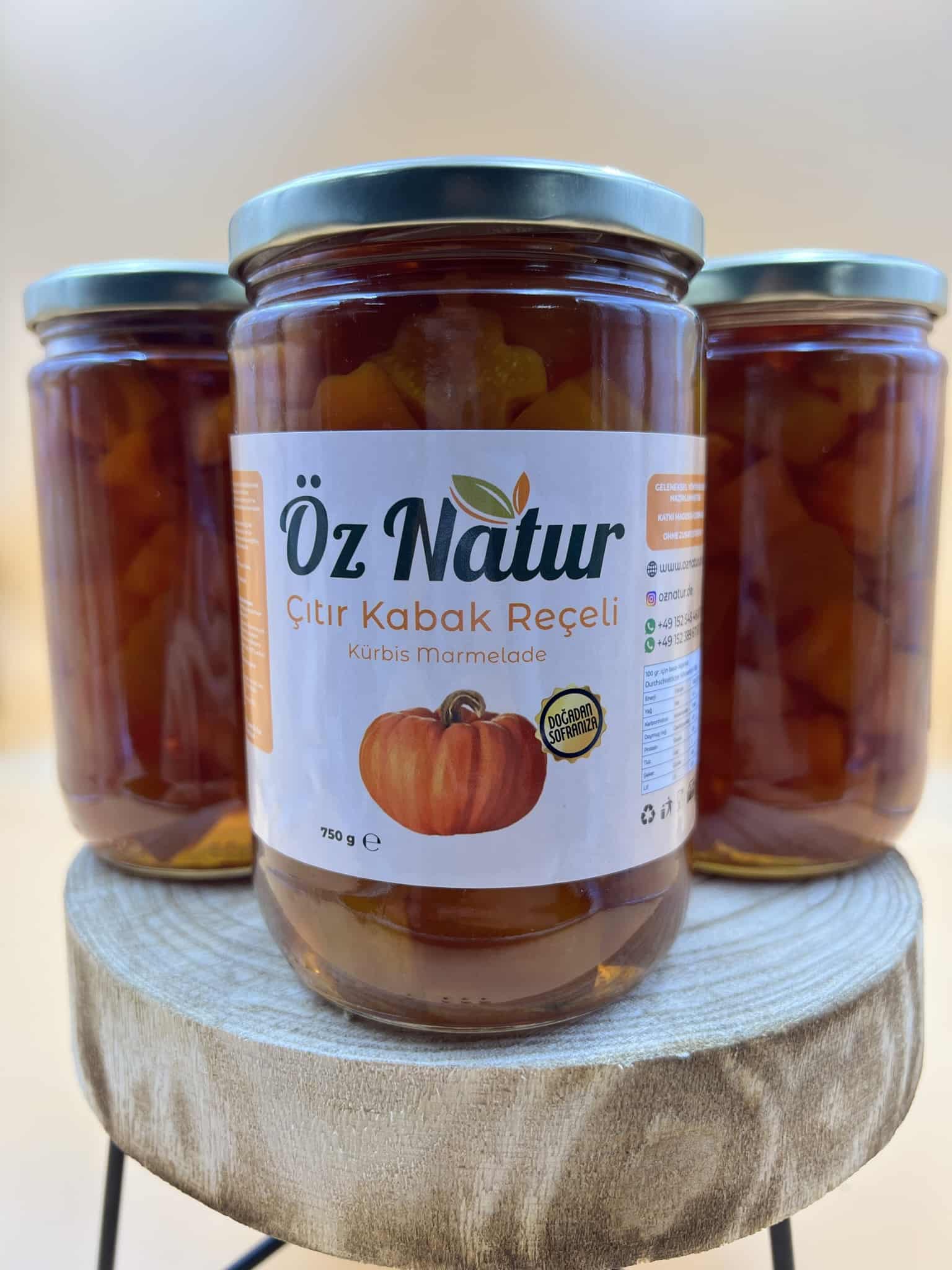 El Yapımı Çıtır Kabak Reçeli ( Kürbis Marmelade )