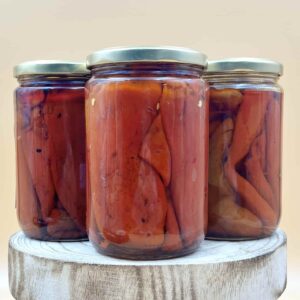 El Yapımı Katkısız Közlenmiş Kapya Biber ( Geröstet Spitzpaprika )